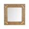 Contemporary Home Living 22" Brown Wooden Square Framed Mirror